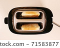 Close up of toaster with two slices of toast 71583877