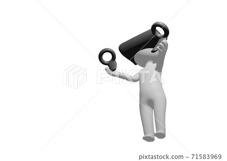 使用VR護目鏡的人 使用VR護目鏡的人 71583969