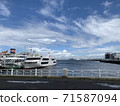 [Yokohama] Yamashita Park in fine weather and its surroundings [No people] 71587094