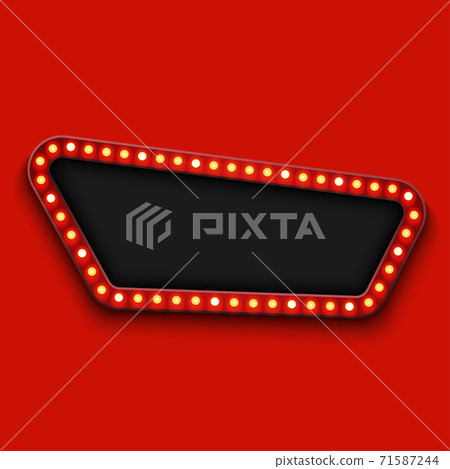 Vector modern retro billboard background 71587244
