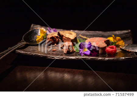 Indulgent, stylish chocolate based dessert Indulgent, stylish chocolate based dessert 71587499