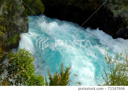 New Zealand Huka Falls Rapids Slow Shutter 71587606