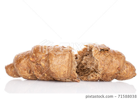 Baked croissant on white Baked croissant on white 71588038