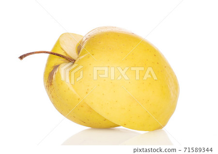 Green delicious apple on white Green delicious apple on white 71589344