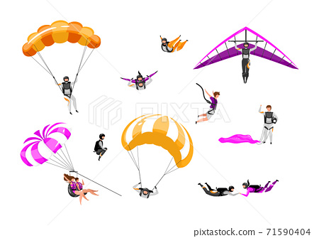 funny skydiving clipart