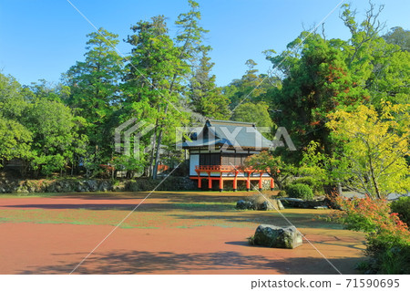 [Oita Prefecture] Usa Jingu Noh Stage under fine weather 71590695