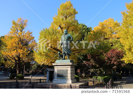 上野公園高森西鄉的雕像 71591568