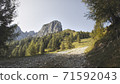 Sunny summer day with blue skies in Muttereralm, one of the mountains of the Austrian alps. 71592043