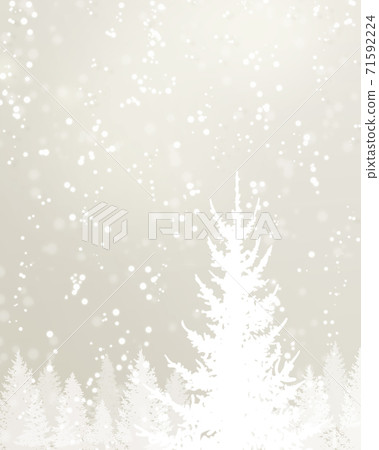 Glittering snow scene, winter background material (silver) 71592224