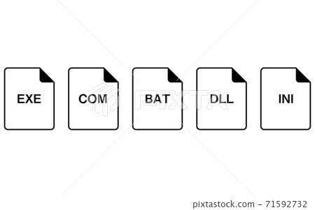 以文件格式設置的簡單圖標 71592732