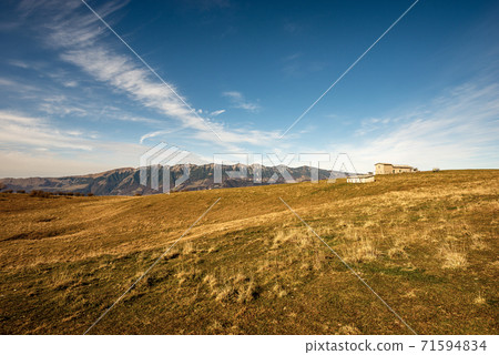 Lessinia Plateau and Mountain Range of Monte Baldo - Alps Veneto Italy 71594834
