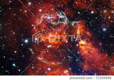 Outer space art. Starfield. Elements of this image furnished by NASA. 71594946