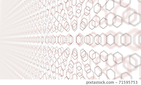 CG Hexagon Multiple hexagons lined up 71595753