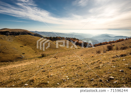 Lessinia Plateau and Valpolicella Valley in Autumn - Veneto Italy Lessinia Plateau and Valpolicella Valley in Autumn - Veneto Italy 71596244