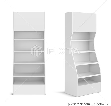 White POS display stand for supermarket 71596737