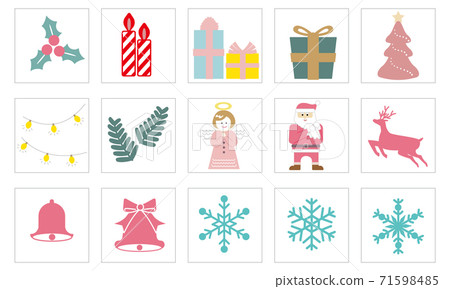 Christmas icon set 71598485