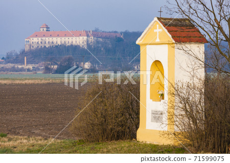 abandoned chateau Jaroslavice, Southern Moravia, Czech Republic abandoned chateau Jaroslavice, Southern Moravia, Czech Republic 71599075