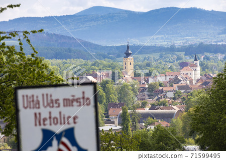 Town Netolice, near Sumava, Southern Bohemia, Czech Republic 71599495