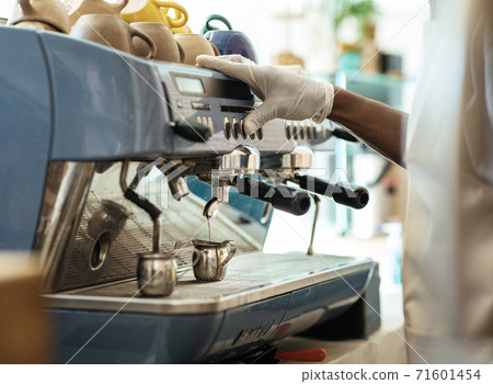 New normal, great service and takeaway coffee during social distance and covid-19 quarantine New normal, great service and takeaway coffee during social distance and covid-19 quarantine 71601454