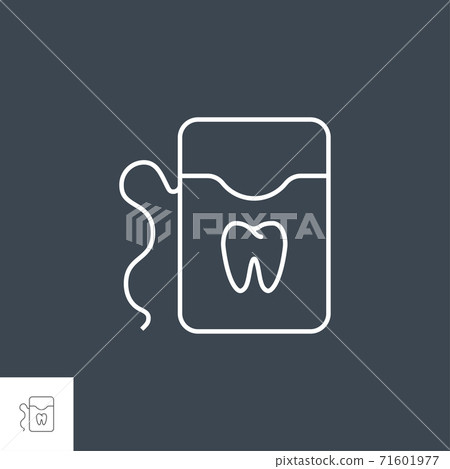 Dental Floss Line Icon - Stock Illustration [71601977] - PIXTA