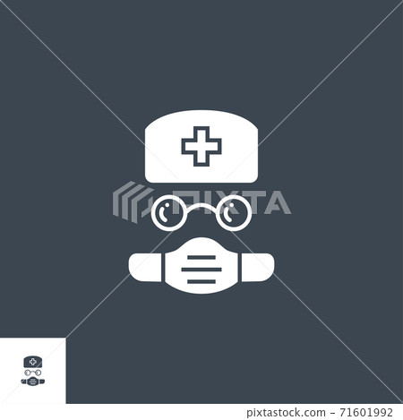 Doctor related vector glyph icon. - Stock Illustration [71601992] - PIXTA