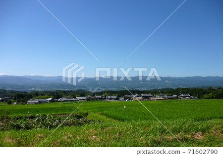 奈良縣五條市的風景和藍天 奈良縣五條市的風景和藍天 71602790