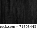 Abstract black background with wooden boards 71603443