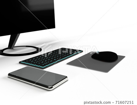台式鍵盤，智能手機，鼠標，顯示器 71607251