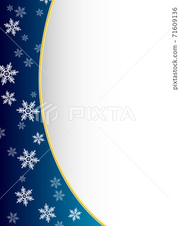 Snow pattern frame vertical Snow pattern frame vertical 71609136