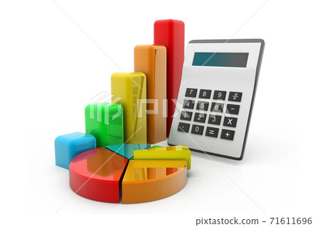 Business graph. Business graph. 71611696