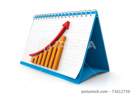 Business graph. Business graph. 71611739