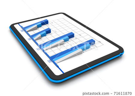Business graph. Business graph. 71611870