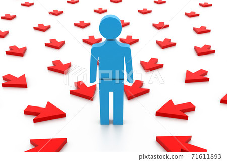 Business graph in chart 71611893