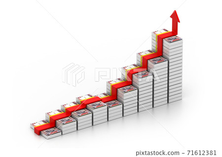 currency stairway. 71612381