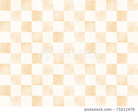 Checkered pattern golden watercolor texture Checkered pattern golden watercolor texture 71612470