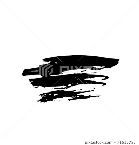Ink vector brush stroke background. Vector illustration. Grunge texture. 71613755