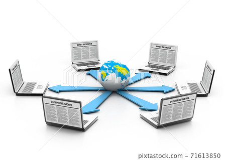 Global computer network. 71613850