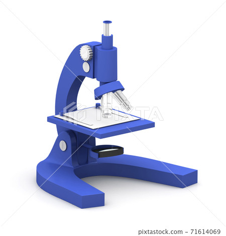 3d Microscope on a white background. 71614069