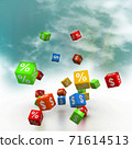 Business graph in abstract design 71614513