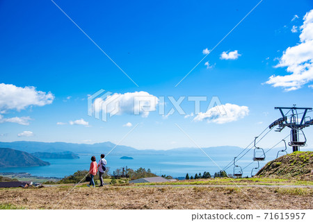 Takashima City, Shiga Prefecture Biwako Hakodate summit lift and Lake Biwa Takashima City, Shiga Prefecture Biwako Hakodate summit lift and Lake Biwa 71615957