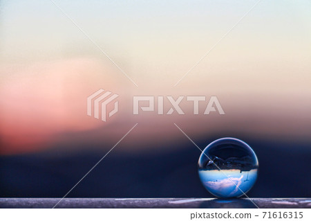 Blue sky in a glass ball Blue sky in a glass ball 71616315