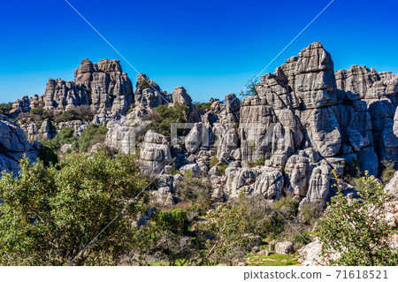 El Torcal de Antequera, Andalusia, Spain, near Antequera, province Malaga. 71618521