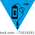 Picture for the sticker next to the USB port 71619281