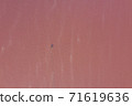 High angle drone view of pink lake where salt is extracted High angle drone view of pink lake where salt is extracted 71619636