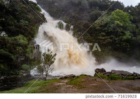 Assaranca Waterfall by Ardara in County Donegal - Ireland 71619928