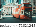 Royal Exchange, London With Red bus 71621248