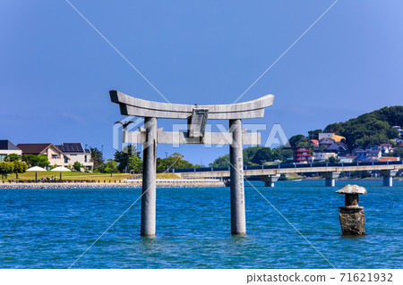 三島水域風光（三島神社，水下鳥居，柏井濱北公園）[福岡市東區] 71621932