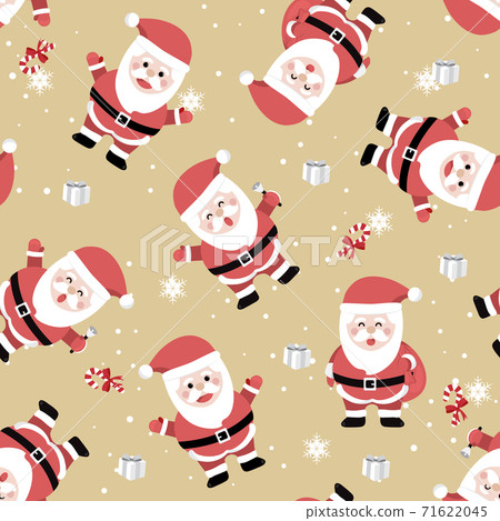 Christmas seamless pattern with santa background, Winter pattern with snowflakes, wrapping paper, winter greetings, web page background, Christmas and New Year greeting cards Christmas seamless pattern with santa background, Winter pattern with snowflakes, wrapping paper, winter greetings, web page background, Christmas and New Year greeting cards 71622045