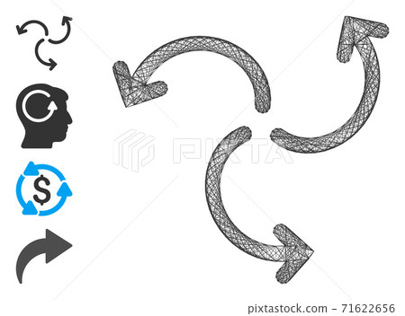 Net Turbine Rotation Vector Mesh 71622656