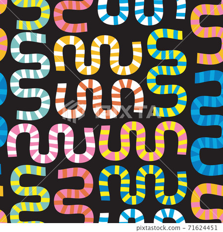 Modern abstract organic shapes collage seamless vector kids pattern. Contemporary art repeating Modern abstract organic shapes collage seamless vector kids pattern. Contemporary art repeating 71624451